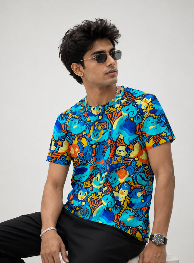 Crashing Waves Printed Tees #PT115