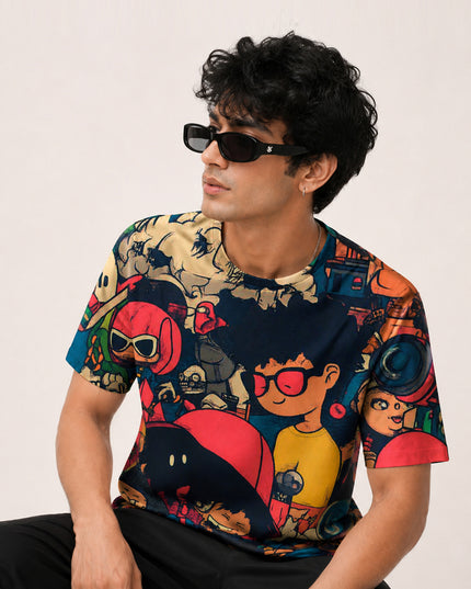 90s Street Art Printed T-Shirt #PT189