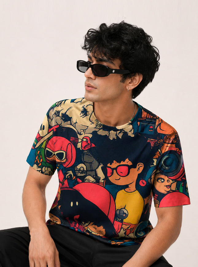 90s Street Art Printed T-Shirt #PT189