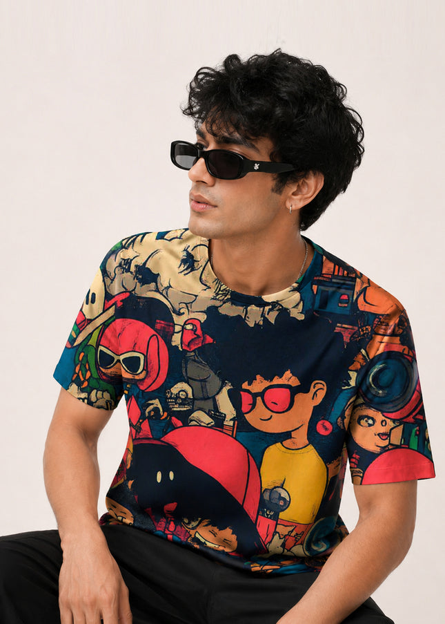 90s Street Art Printed T-Shirt #PT189