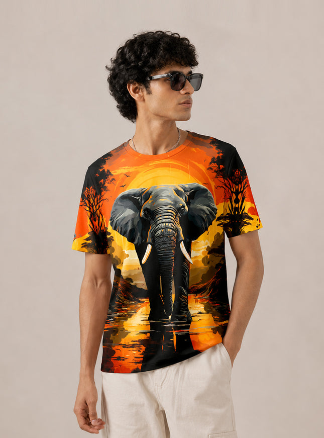 Elephant Printed T-Shirt #PT138