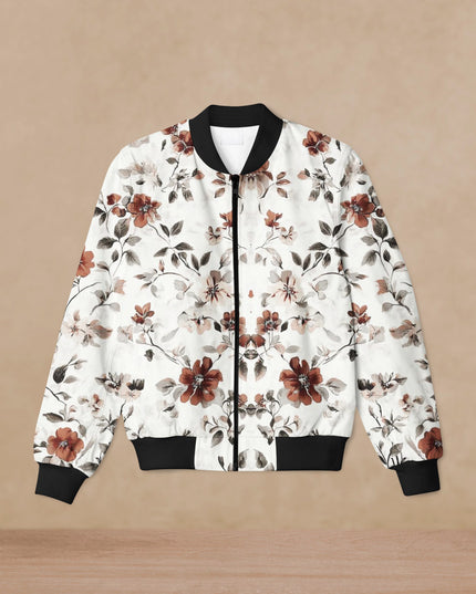 Classic Floral Art Bomber Jacket #BJ101