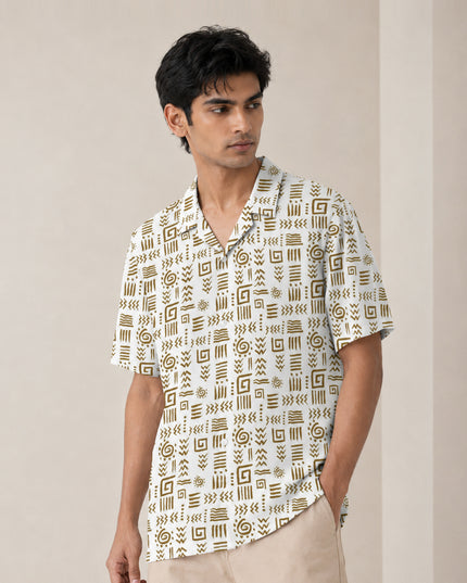 African Cultural Art Printed Shirt