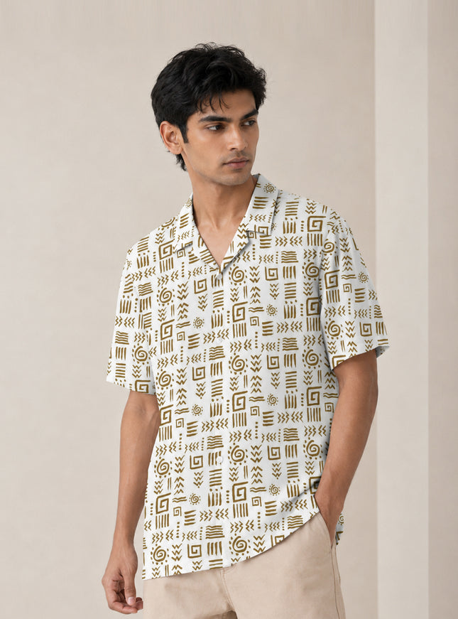African Cultural Art Printed Shirt