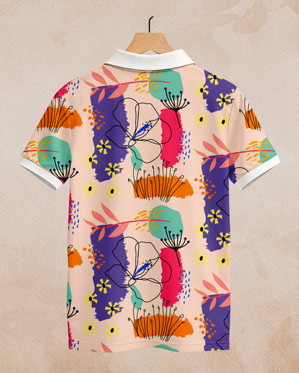 Men's Boho Printed Polo #PP122
