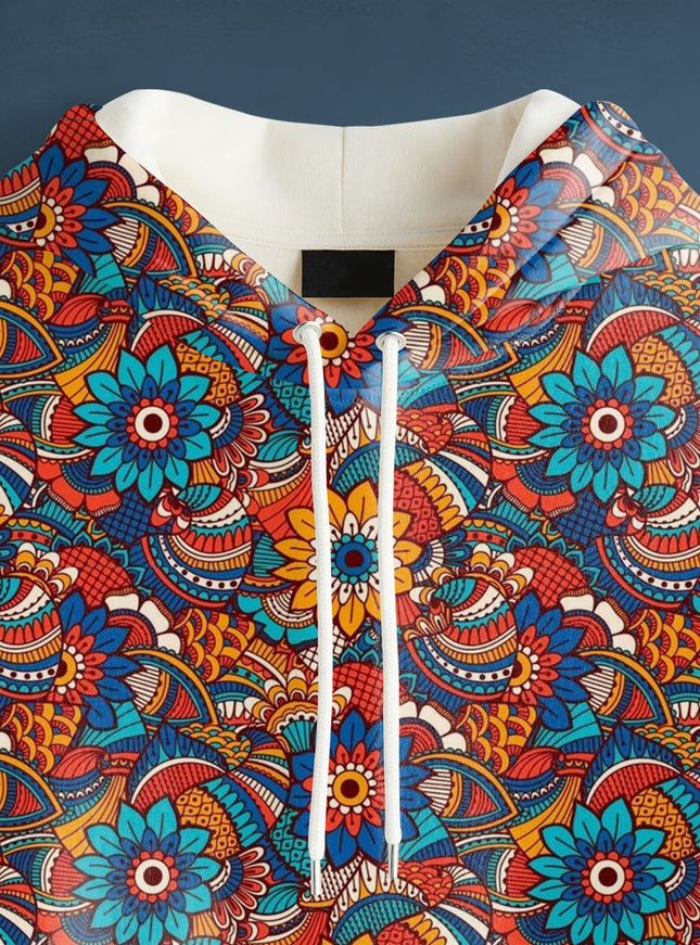 Mandala Art Printed Hoodie #120