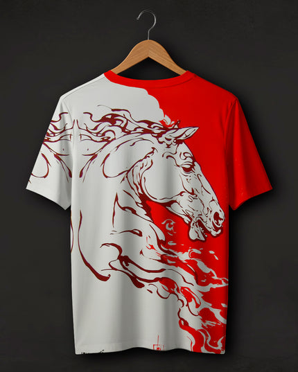 Horse Art Printed T-Shirt #PT155
