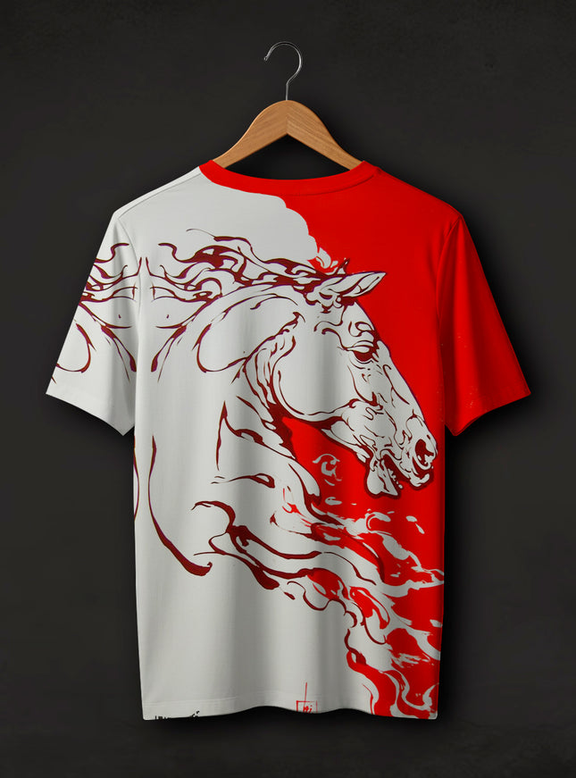 Horse Art Printed T-Shirt #PT155
