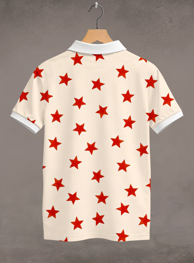 Classic Stars Printed Polo T-Shirt #PP191