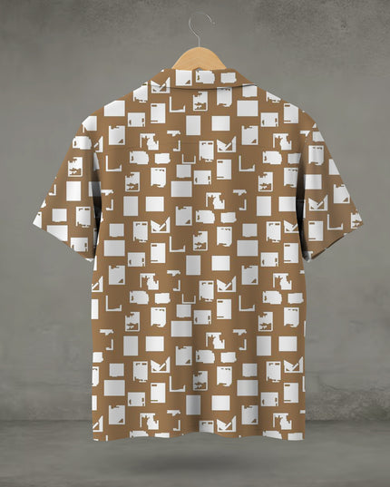 Abstract Geometric Block Shirt