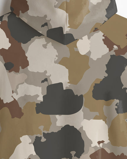 Camouflage Printed Hoodie #125