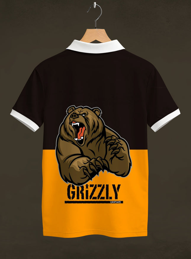 Grizzly Printed Polo Tee  #PP144
