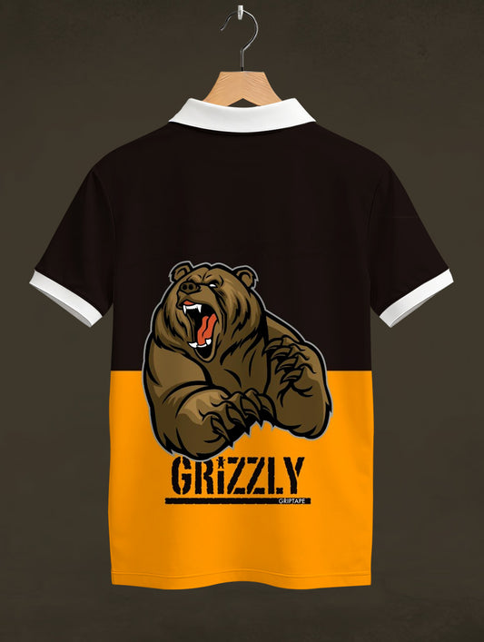 Grizzly Printed Polo Tee  #PP144
