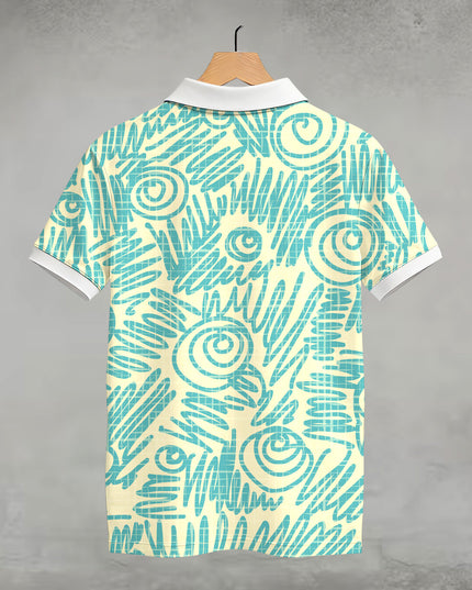 Line Doodle Polo T-Shirt  #PP126
