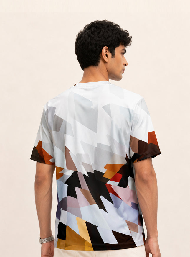 Hand Drawn Abstract Print T-Shirt #PT129