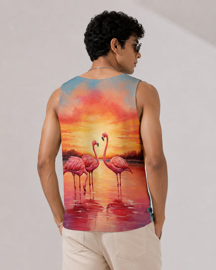 Vintage Swan Printed Sando #101