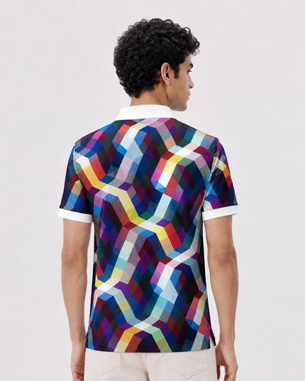 Mosaic Printed Polo #PP115