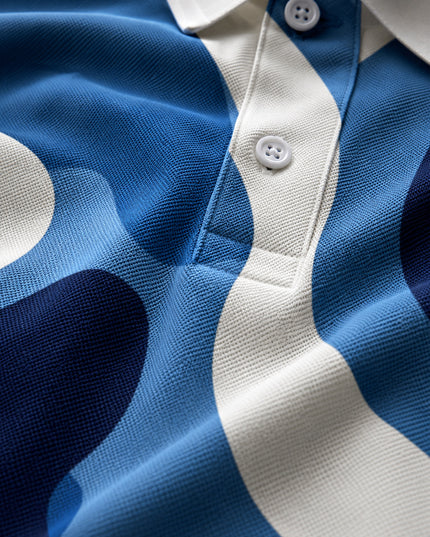 Ocean Camo Printed Polo Tee #PP184