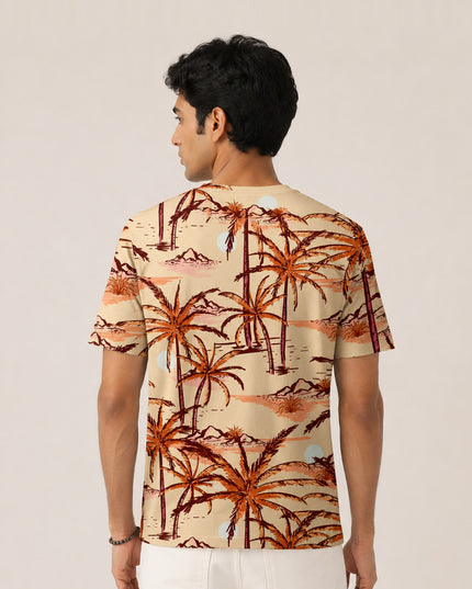 Summer Island Print T-Shirt #PT134