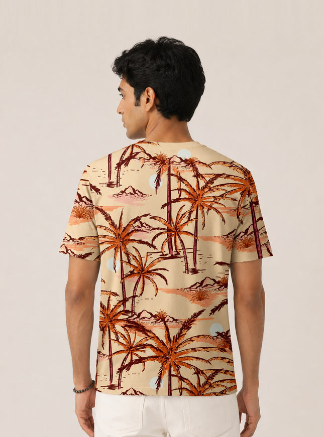 Summer Island Print T-Shirt #PT134