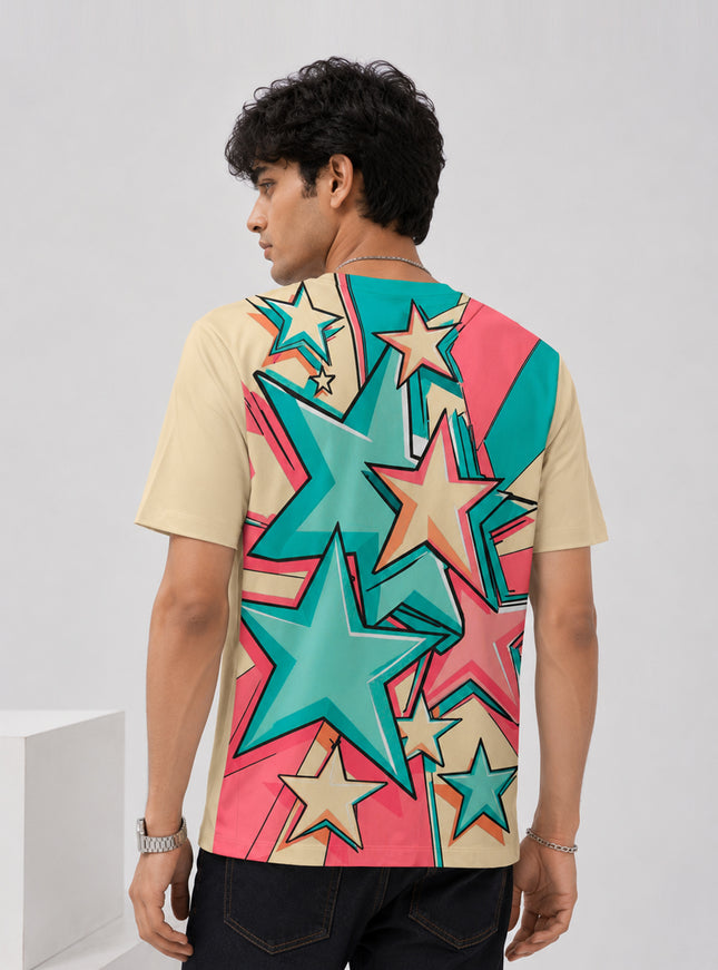 Shining Starts Printed T-Shirt #PT136