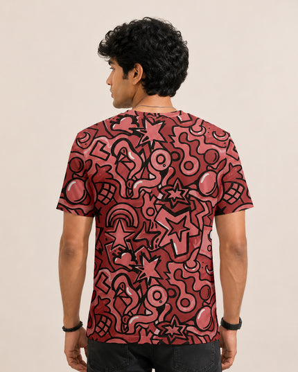 Doodle All Over Printed T-Shirt #PT123