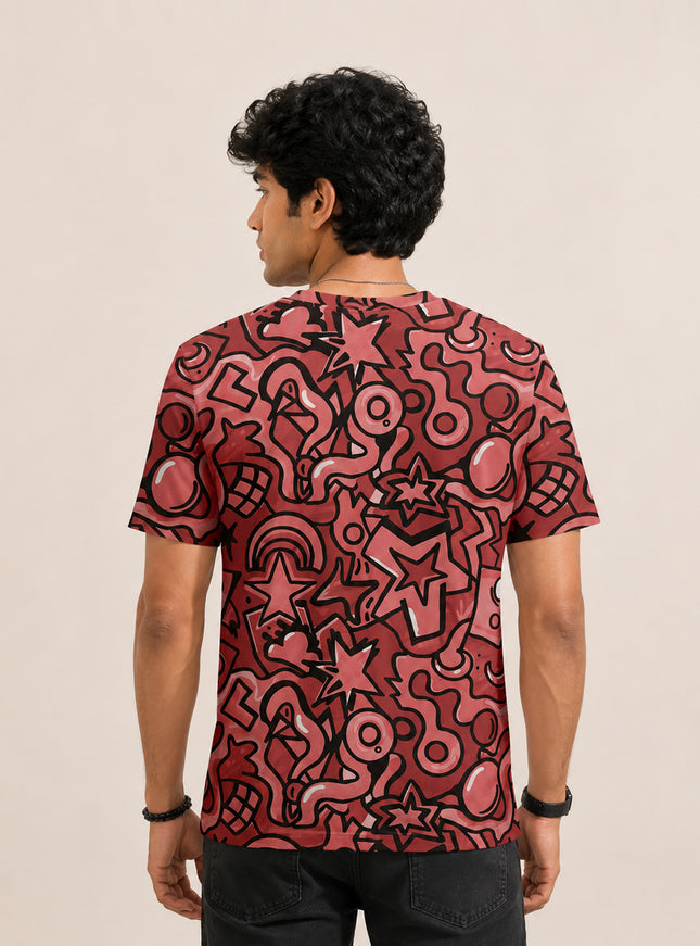 Doodle All Over Printed T-Shirt #PT123