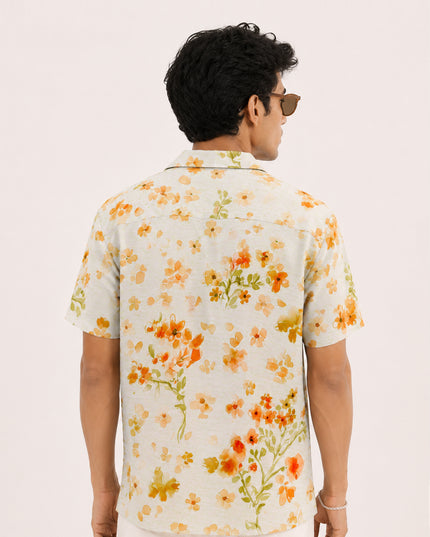 Small Floral Printed Shirt