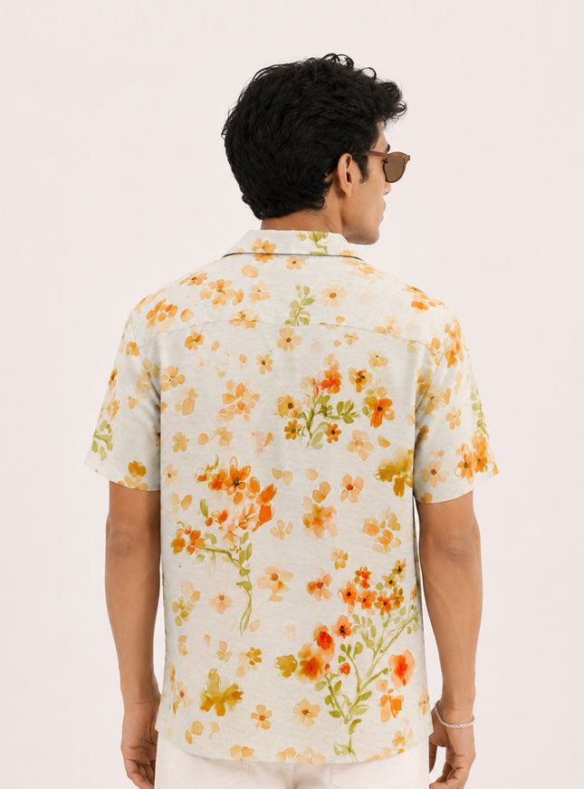 Small Floral Printed Shirt