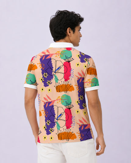 Men's Boho Printed Polo #PP122