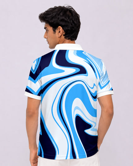 Paint Art Printed Polo T-Shirt  #PP136