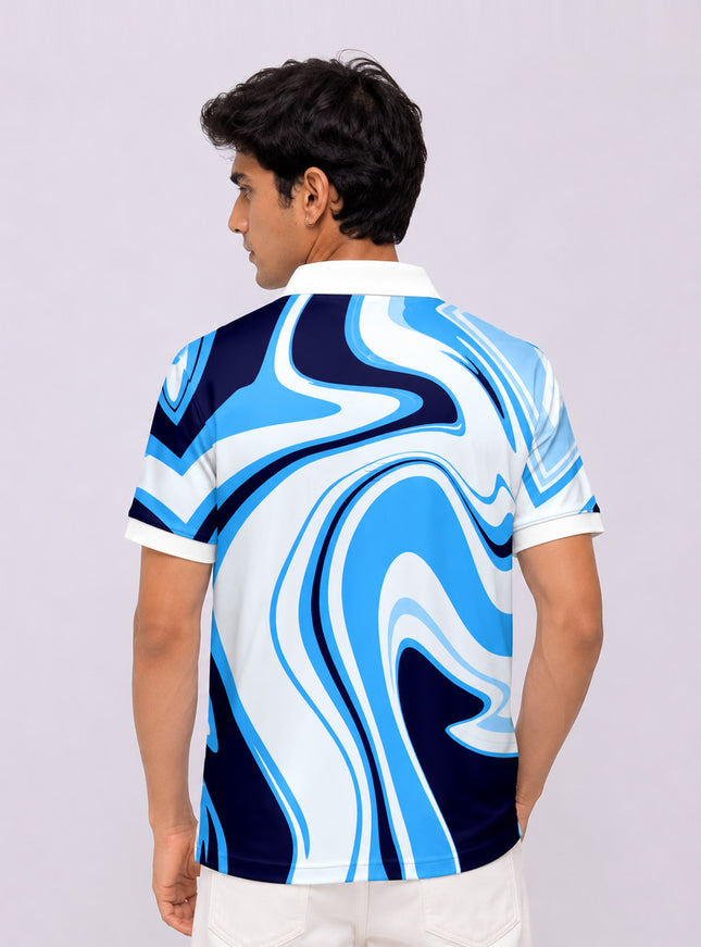Paint Art Printed Polo T-Shirt  #PP136