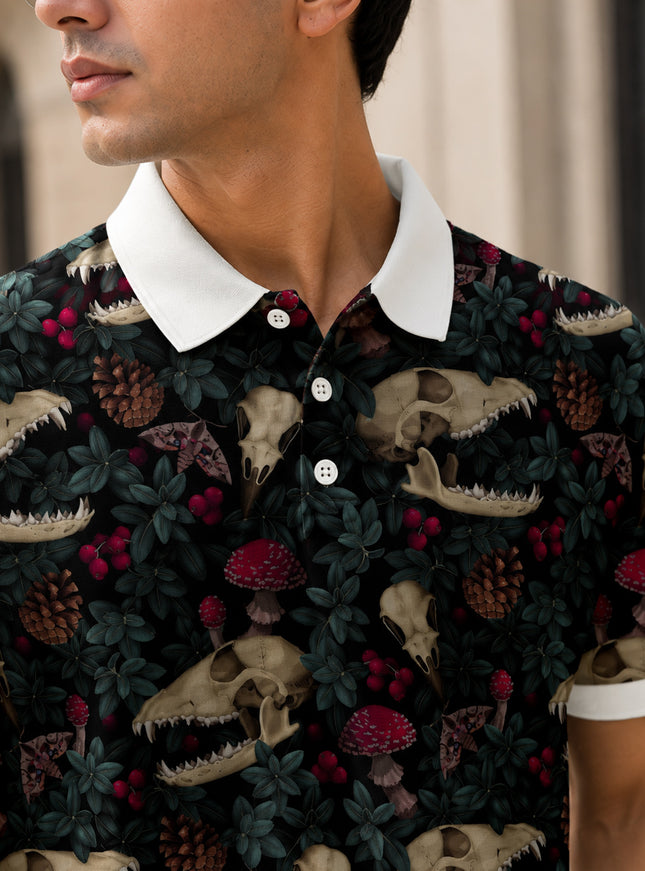 Dinosaur Printed Polo #PP108