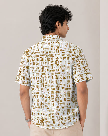 African Cultural Art Printed Shirt