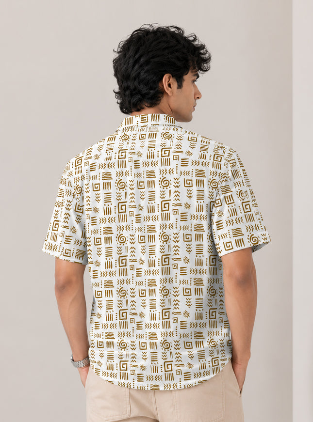 African Cultural Art Printed Shirt
