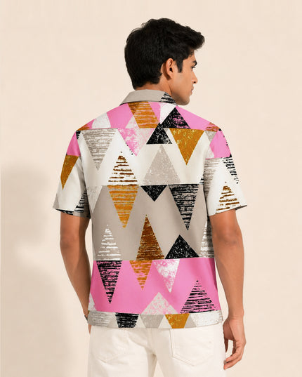 Geometric Prism Printed Shirt
