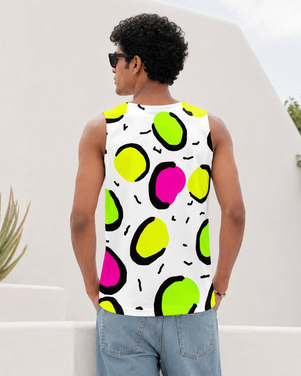 Memphis Geometry Printed Sando #152