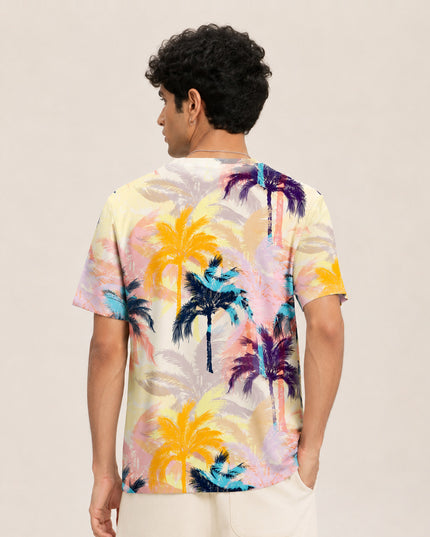 Palm Beach Print T-Shirt #PT131