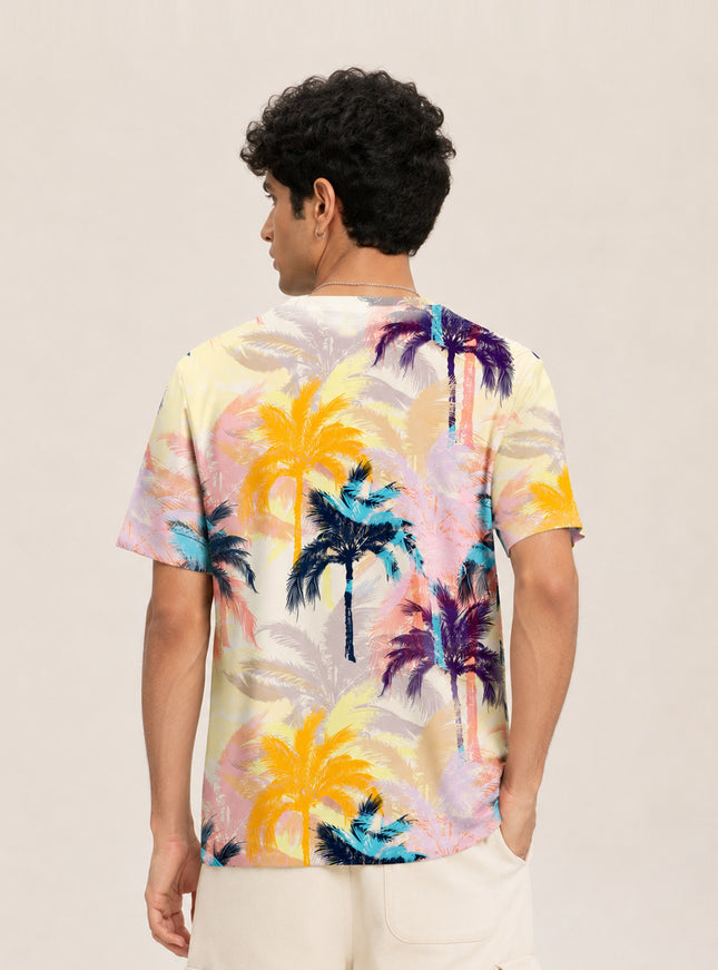 Palm Beach Print T-Shirt #PT131
