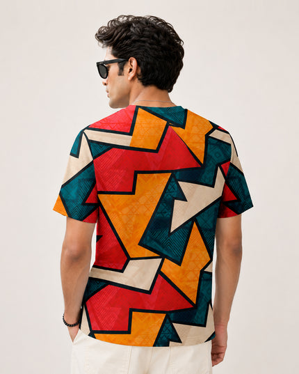 Abstract Pattern Printed T-Shirt #PT122