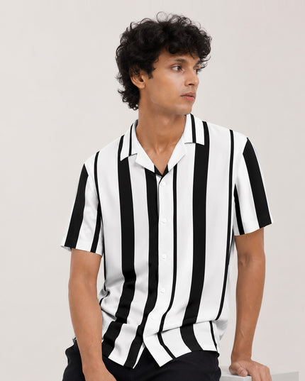 Black White Striped Shirt