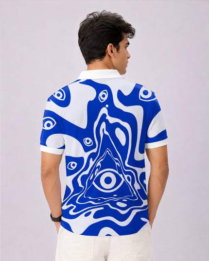 Illuminati Eye Printed Polo T-Shirt  #PP143