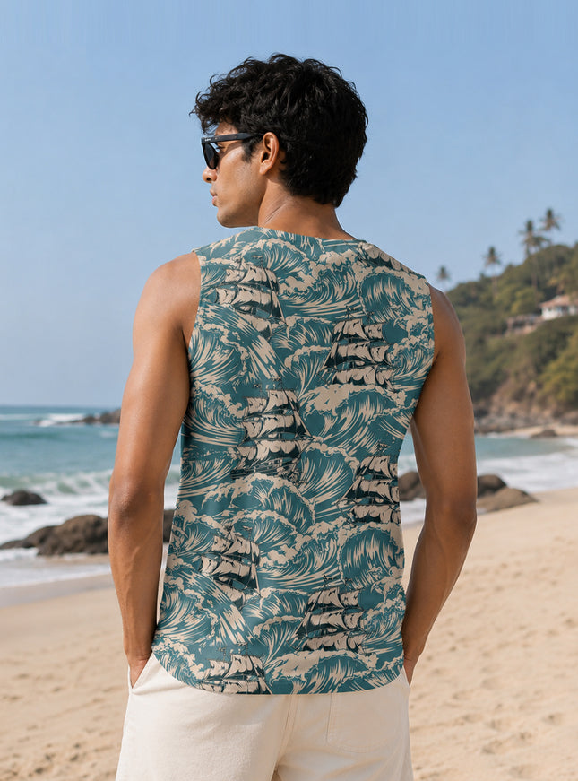 Sea Ship Printed Sando #109