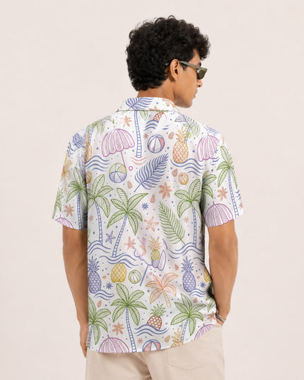 Tropical Tree Printed Shirt