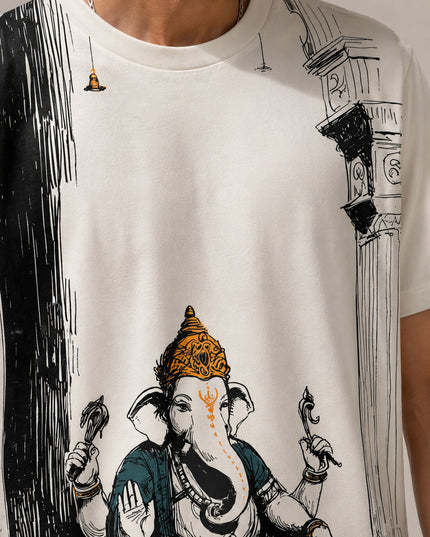 Ganesh Art Printed T-Shirt #PT145