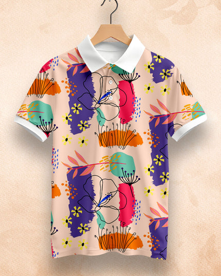 Men's Boho Printed Polo #PP122