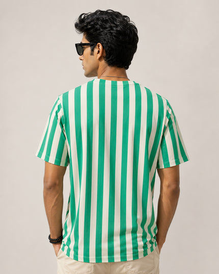 Island Stripe Printed T-Shirt #PT181