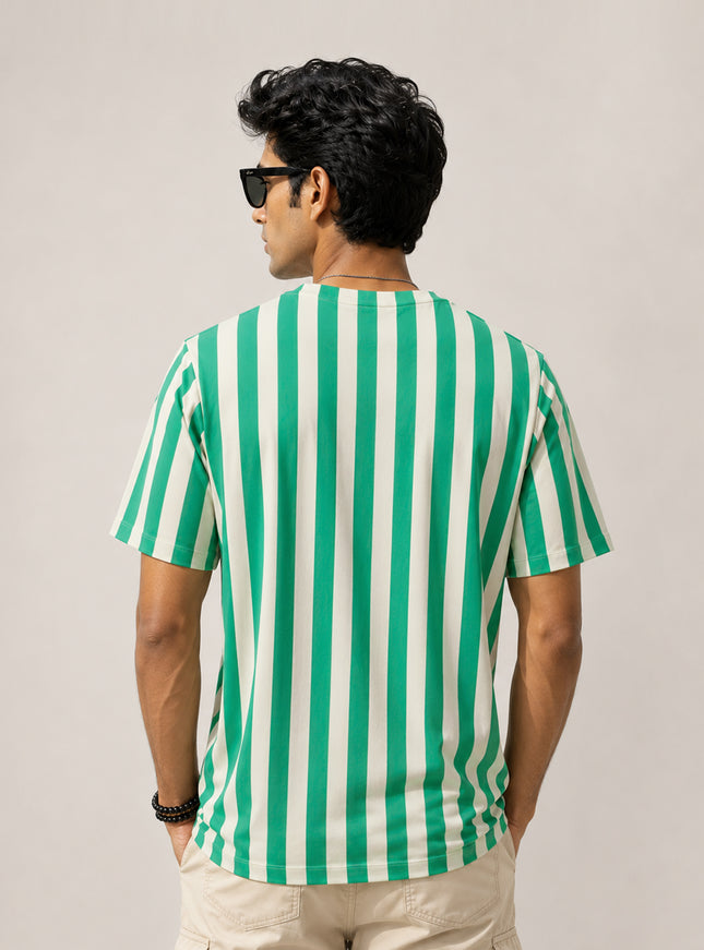 Island Stripe Printed T-Shirt #PT181