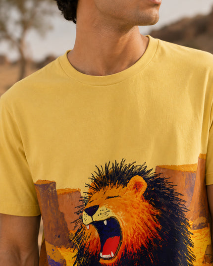 Lion Art Printed T-Shirt #PT144