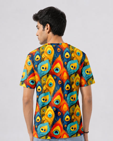 Peacock Wings Printed T-Shirt #PT141